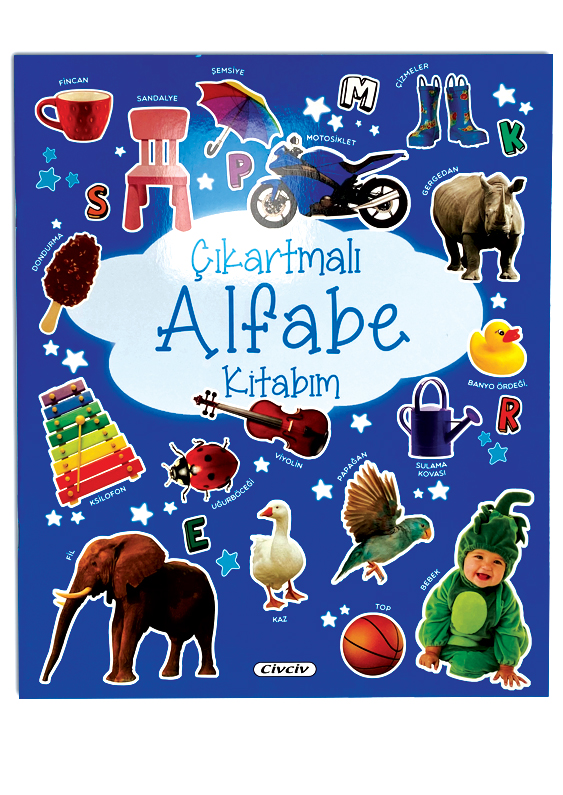 Çıkartmalı Alfabe Kitabım