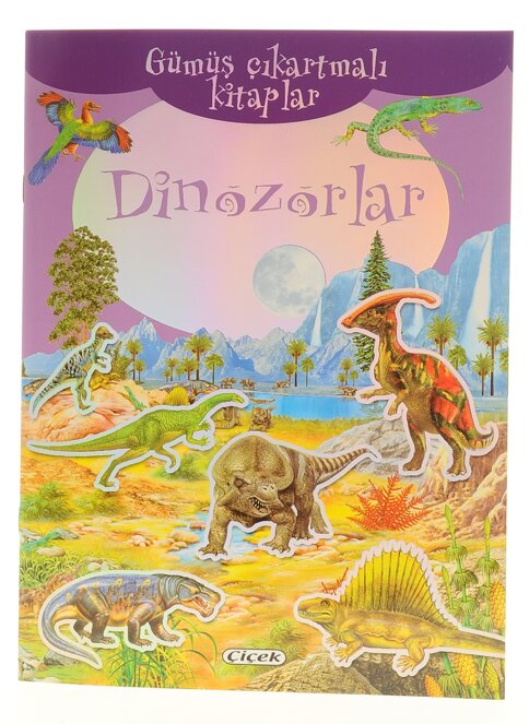 Gümüş Çıkartmalı Kitaplar-Dinozorlar